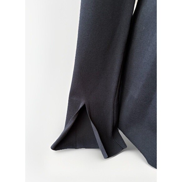 Theory Womens Britona Lustrate Black Knit V-Neck Shirt Size S Oversized Luxury - Picture 7 of 7